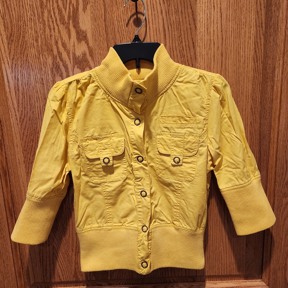 Rue21 Yellow Bomber Jacket